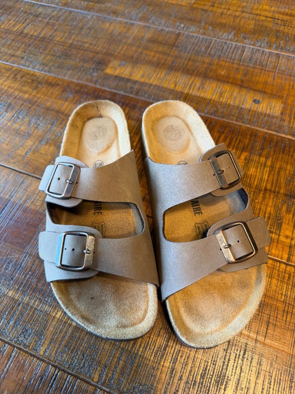 Cushionaire Double Strap Sandals - Size 8.5